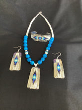 Load image into Gallery viewer, Nickel Silver Jewelry Set blue
