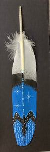 Painted imitation Eagle feather
