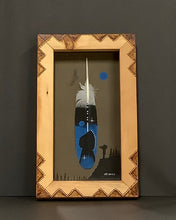 Load image into Gallery viewer, Hand Painted Framed Imitation Eagle feathers.
