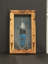 Load image into Gallery viewer, Hand Painted Framed Imitation Eagle feathers.
